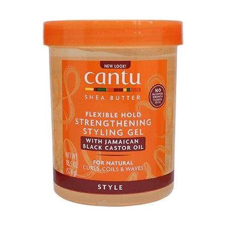Cantu Shea Butter Flexible Hold Strengthening Styling Gel With Jamaican Black Castor Oil