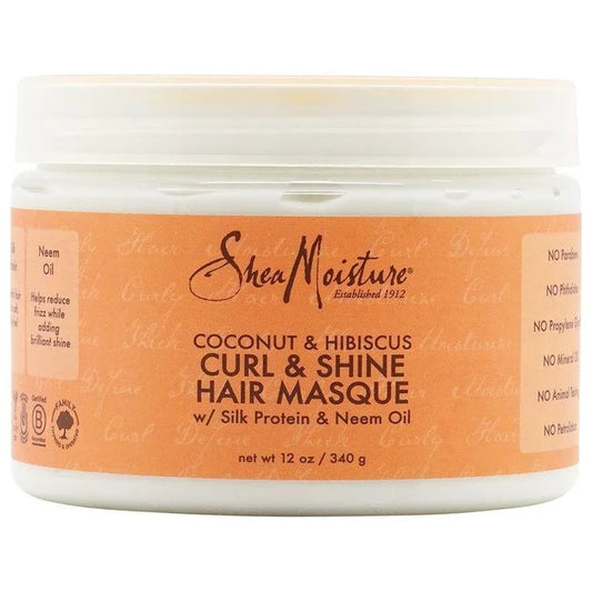 SHEA MOISTURE COCONUT & HIBISCUS CURL & SHINE HAIR MASQUE