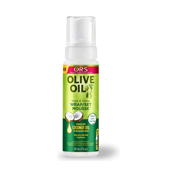 ORS Olive Oil Hold & Shine Wrap/Set Mousse Coconut Oil