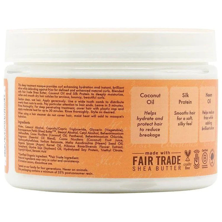 SHEA MOISTURE COCONUT & HIBISCUS CURL & SHINE HAIR MASQUE